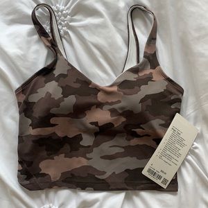 NWT lululemon align tank, size 4, heritage 365 camo dusty bronze multi